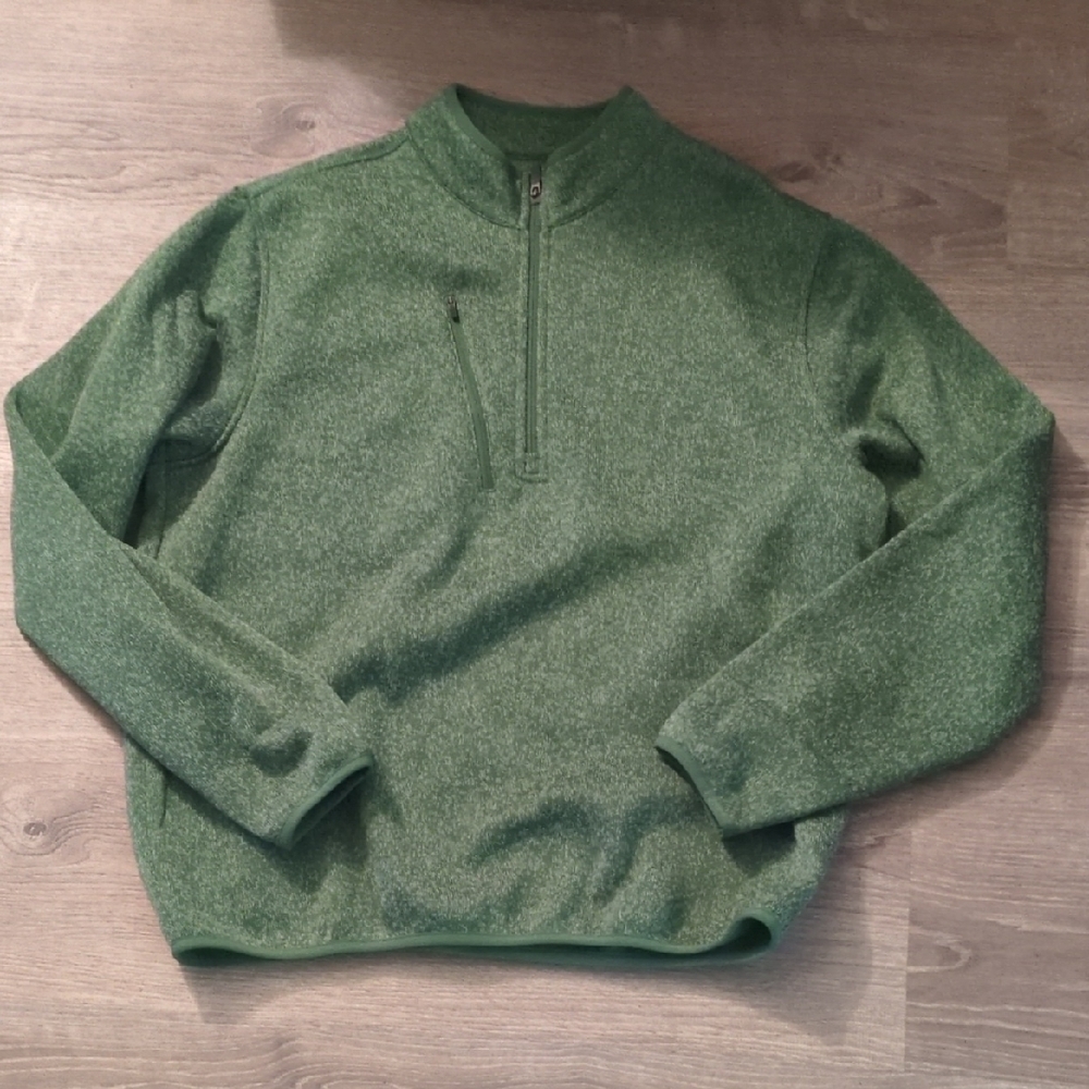 Donald Ross Sportswear Green Golf 1/2 Zip Pullover Size Large